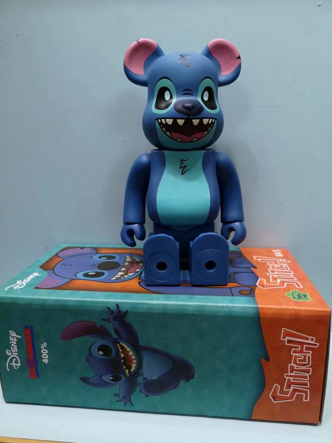 史迪奇暴力熊bearbrick星际宝贝玩具stitch积木熊小怪物公仔手办