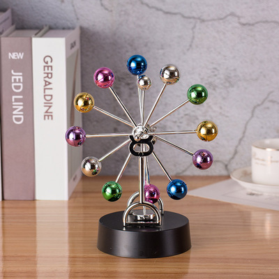 摩天轮永动仪天体模型创意摆件家居装饰摇摆器