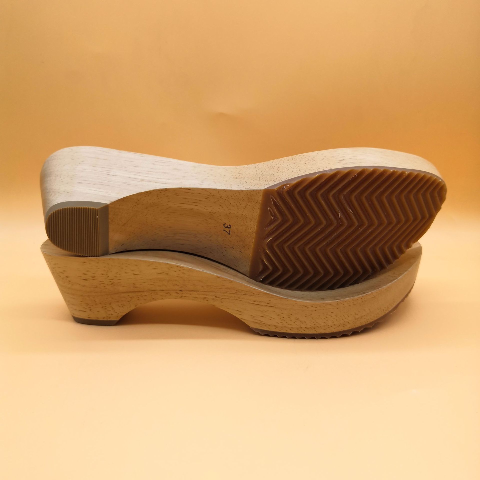 夏季实木木头凉鞋鞋底时尚真木木纹大底热卖款