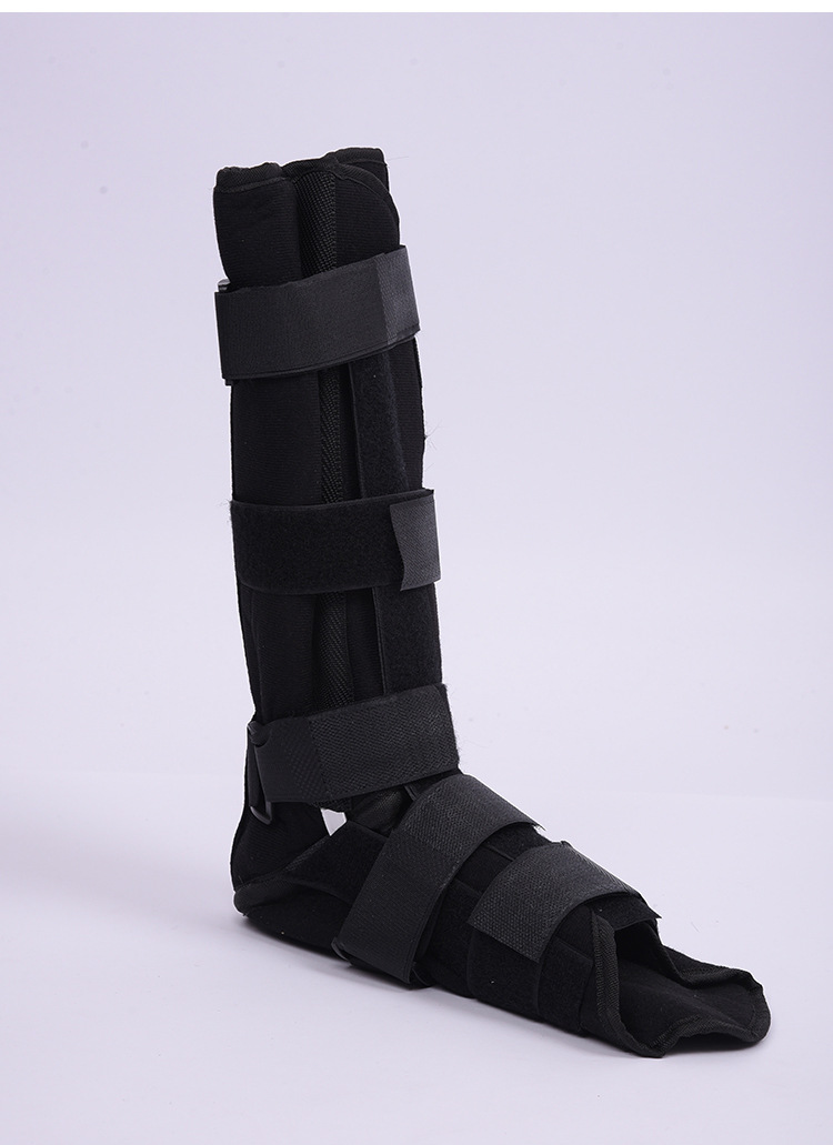 e07黑色加强小腿超踝固定支具