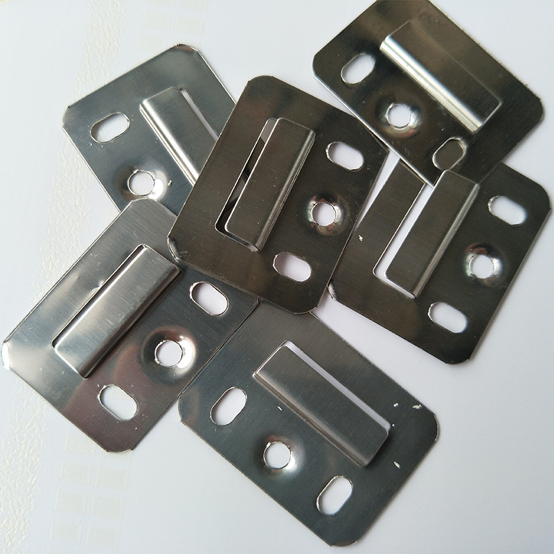 嘉豪集成墙板不锈钢卡扣固定片pvc扣板卡口五金配件护墙板安装