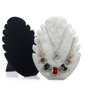 优质绒面项链架火焰首饰架吊坠玉饰品展示板柜台珠宝展示收纳道具