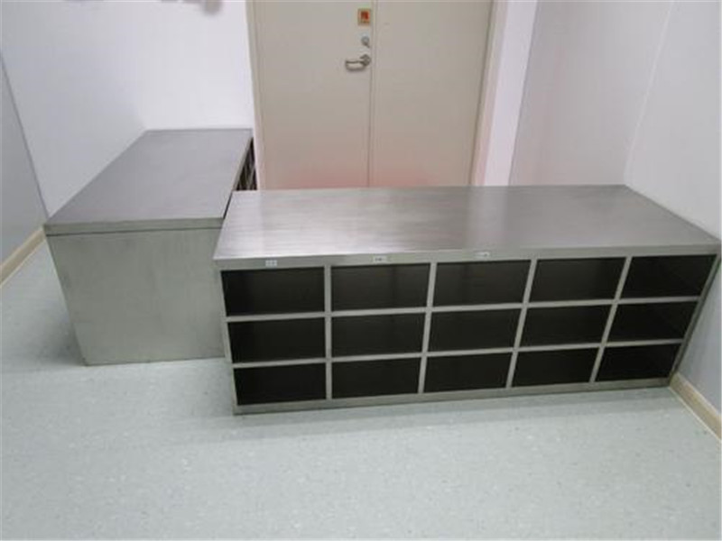 不锈钢鞋柜 定制无尘无菌净化车间单双面无门鞋柜实验室换鞋柜