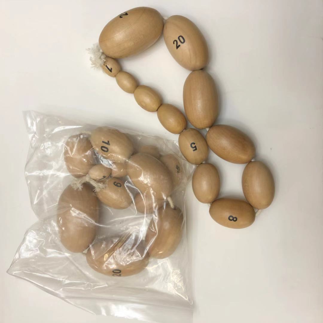 男性睾丸体积测量器 木质睾丸测量球 睾丸大小测量仪