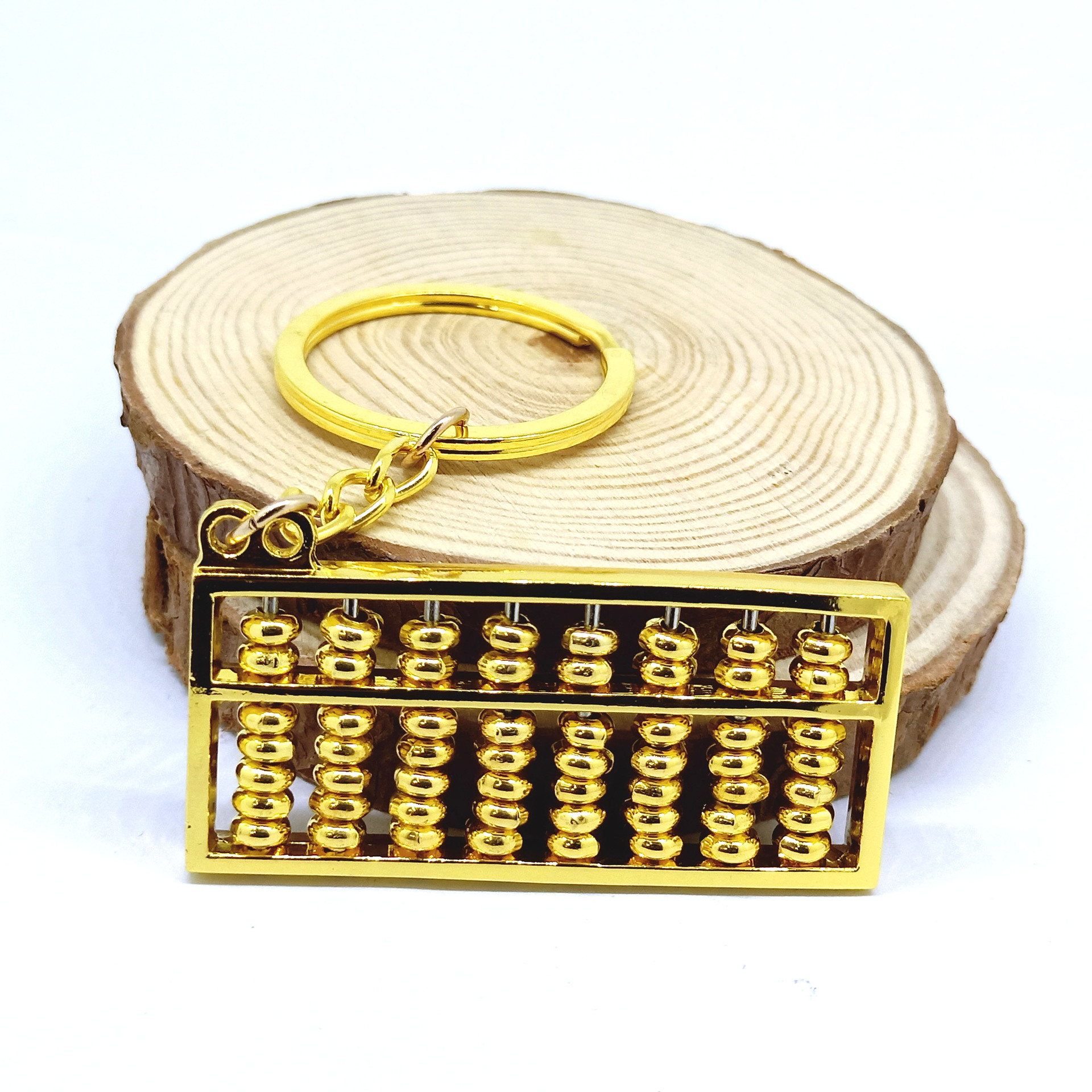 创意金属算盘钥匙扣 精致小算盘钥匙圈链挂件旅游送人赠品小礼品