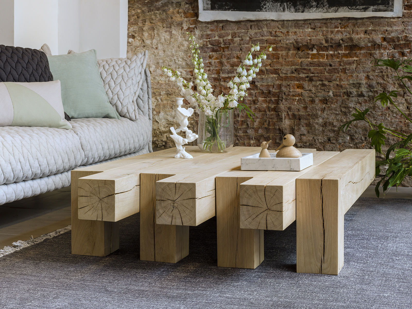 美式茶几创意实木客厅茶几泡茶桌异形复古茶台简约设计师个性家具