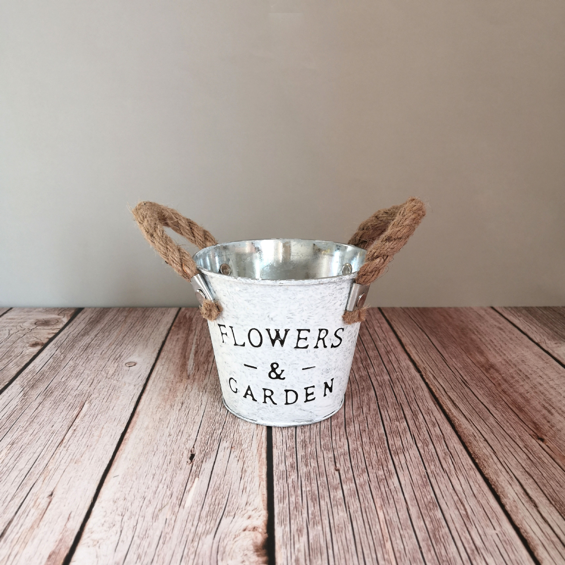 铁皮桶铁艺插花花瓶花店鲜花花盆外贸小铁桶多肉花盆