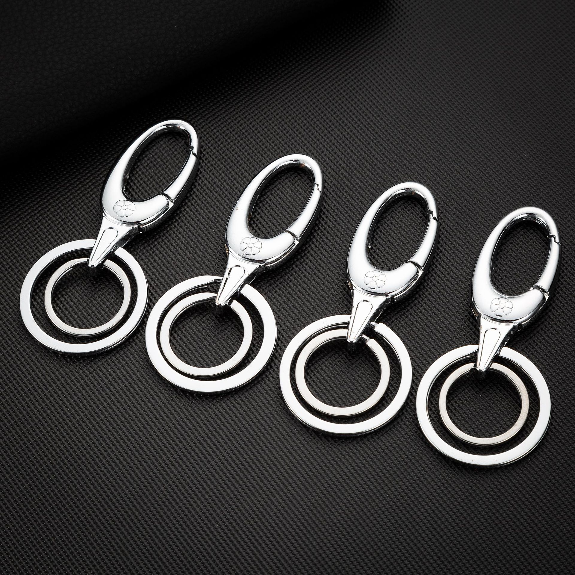 淳美钥匙扣900a 金属双环钥匙圈男女家用狗年汽车钥匙配件钥匙链