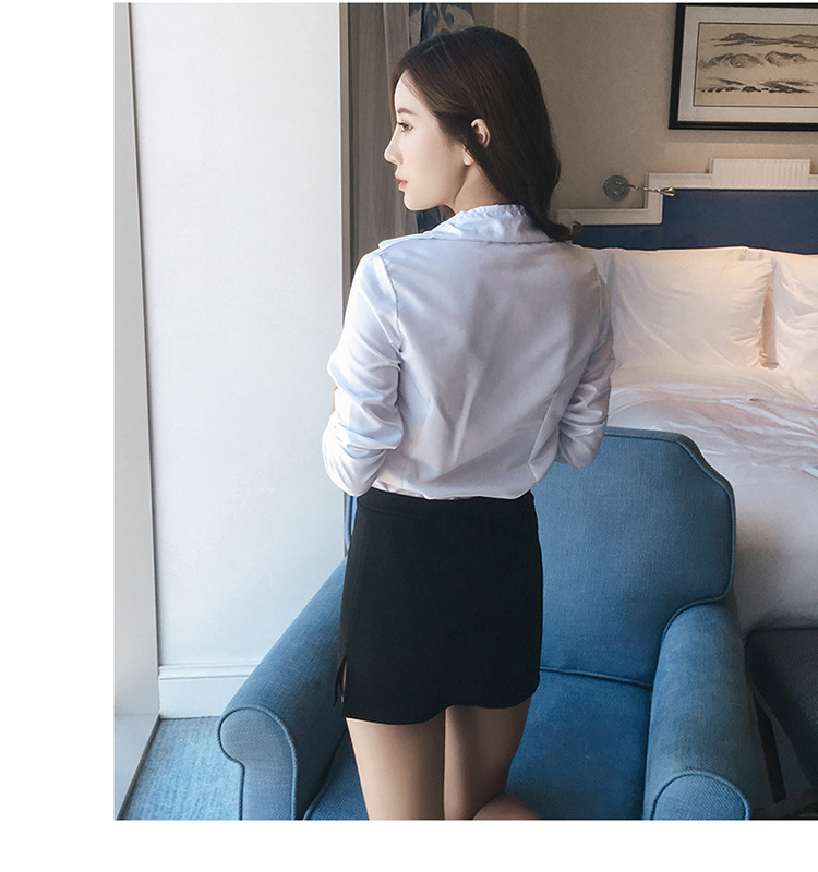 情趣内衣办公室诱惑开档式挑逗小胸女教师制服空姐ol秘书激情套装