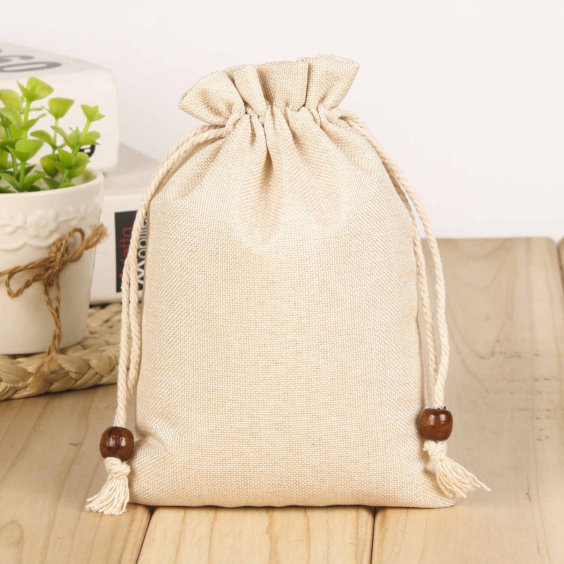 批发定制麻布抽绳束口小布袋礼品首饰品收纳袋米袋酒袋茶叶包装袋