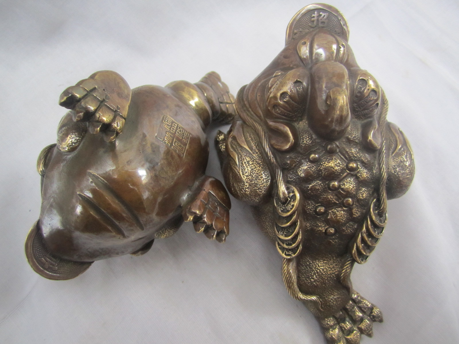 开光纯铜金蟾摆件商务礼品 招财旺财三脚蟾蜍仿古铜金蝉风水摆件