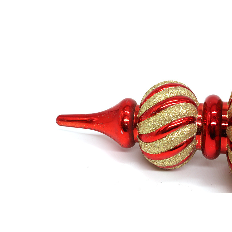 塑胶葫芦造型球吊饰挂件圣诞场景布置品 挂件异形球 亮光圣诞球