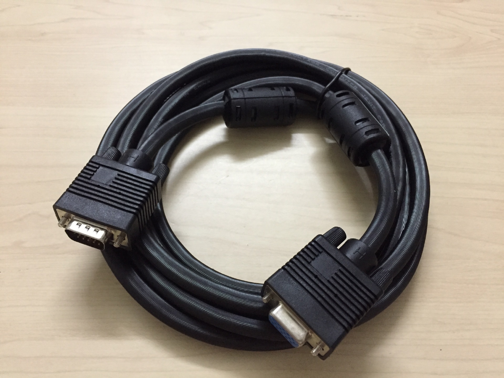 vga公对母延长线 电脑显示器投影仪加长数据线 母头带螺母延长线