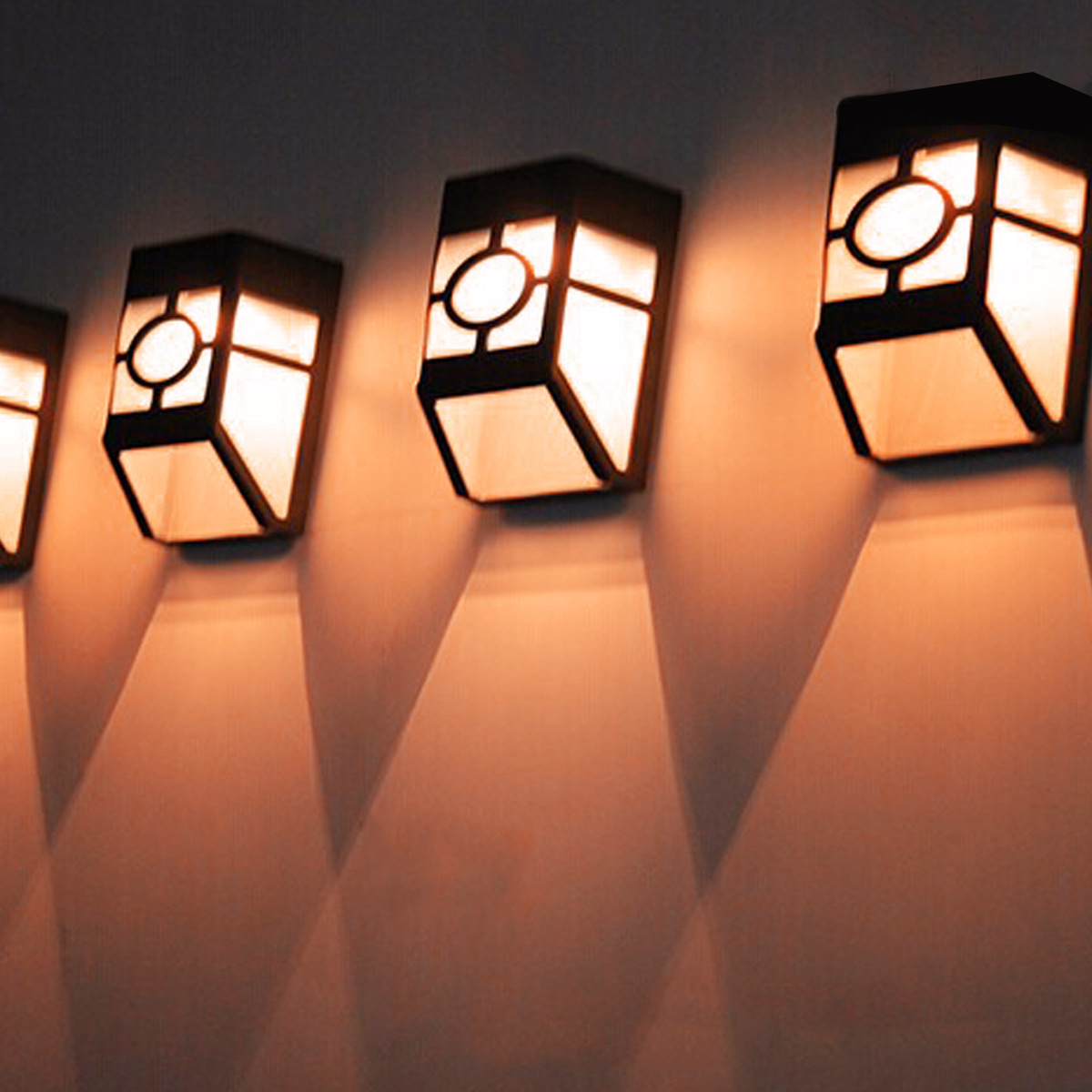 新品太阳能壁灯太阳能复古壁灯照明壁灯户外防雨墙壁灯