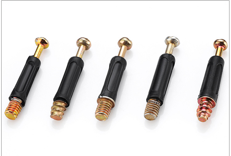 重包塑杆 三合一连接件 40mm塑杆 加厚螺杆板式家具紧固件