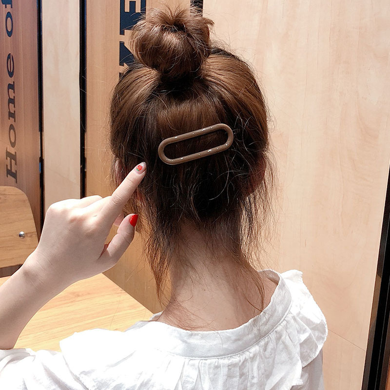 韩国泫雅风发夹女网红简约糖果色顶夹发卡森系少女后脑门夹子头饰