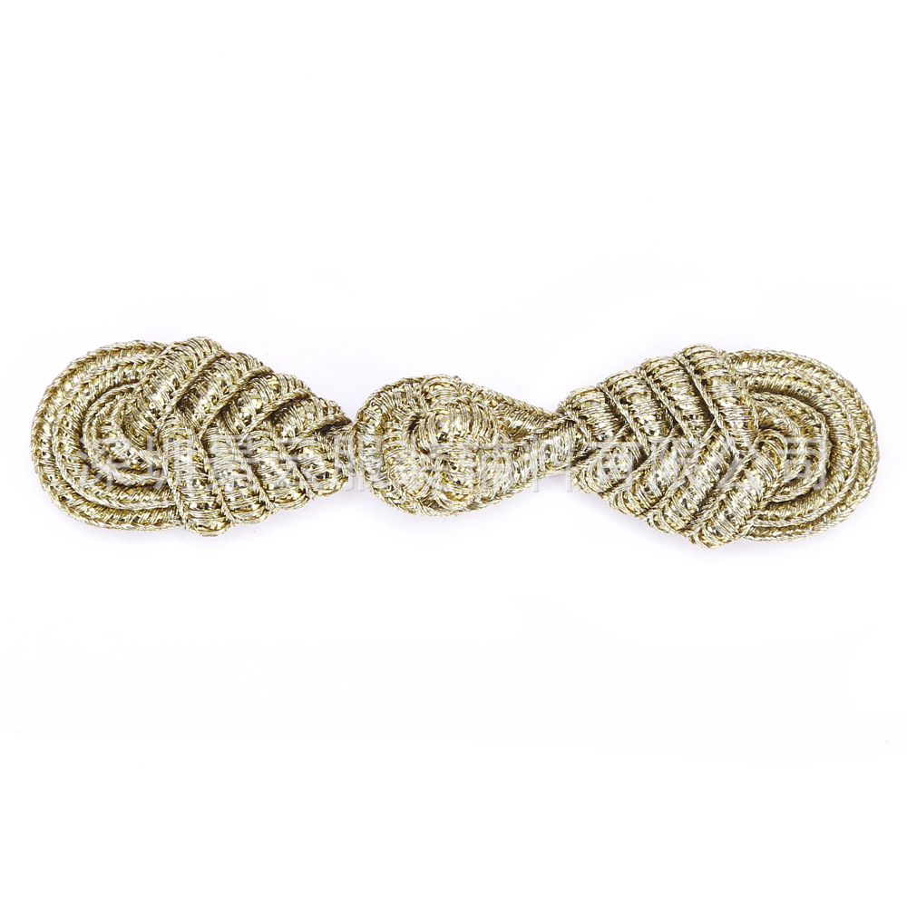 女装时尚传统中国结金属丝金葱琵琶盘扣纽扣