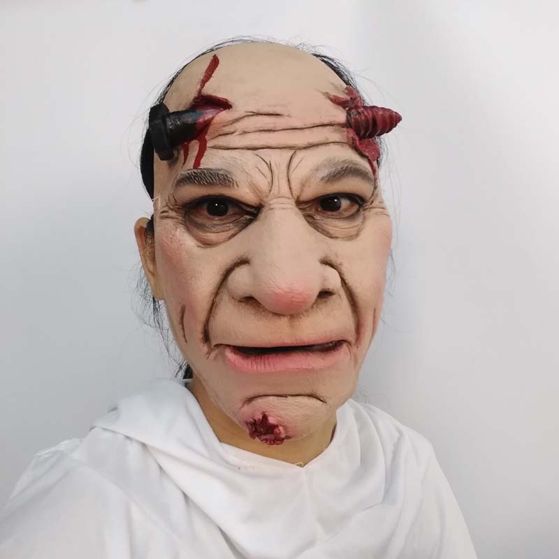 万圣节橡胶面具头套成人魔鬼面具僵尸鬼脸面具