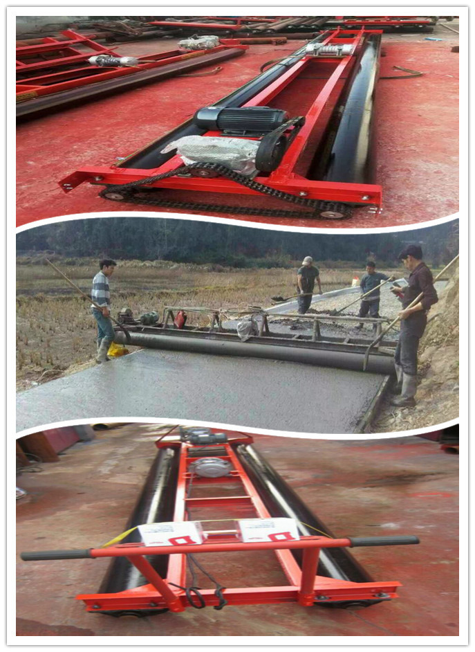 摊铺机三滚轴两滚轴路面跑道水泥铺路机混凝土路面振捣摊铺一体机