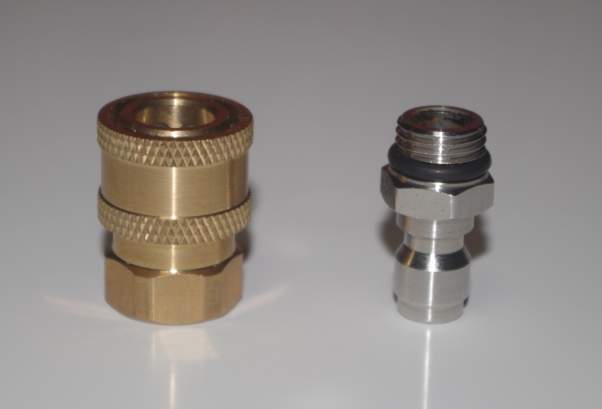 高压水枪快插活接1/4快插接头m14*1.5纯铜接头高压喷头泡沫壶插芯