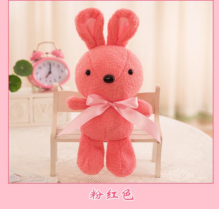 儿童生日礼物 可妮兔公仔布娃娃女生毛绒玩具玩偶厂家供应
