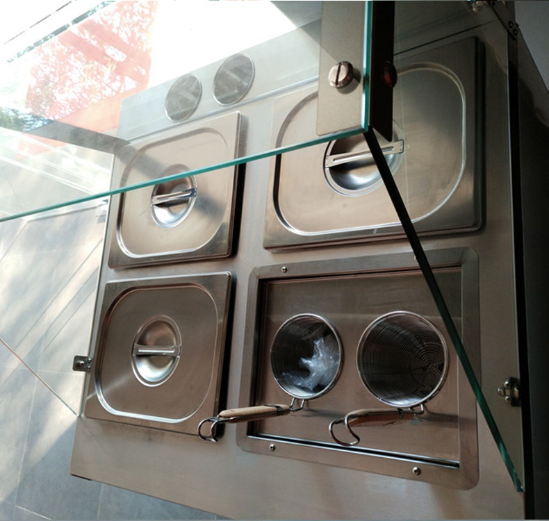 劲卓eh-800立式便利店关东煮机 不锈钢带玻璃罩煮关东煮车仔面炉