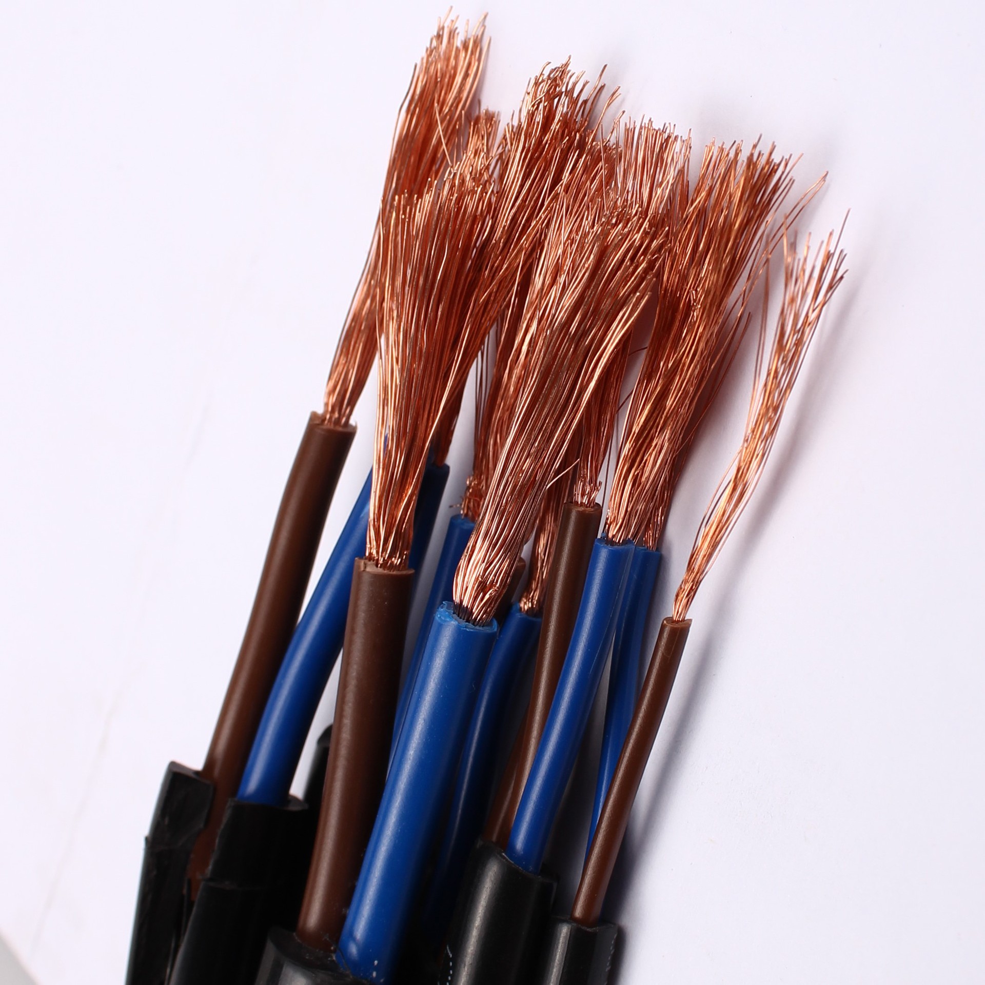 金环宇电线电缆国标纯铜rvv电源线2二3三4四芯护套线10平方软电线