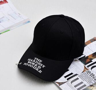 e1个性黑拼白帽子 女士韩版百搭涂鸦鸭舌帽夏季棒球帽男遮阳帽潮