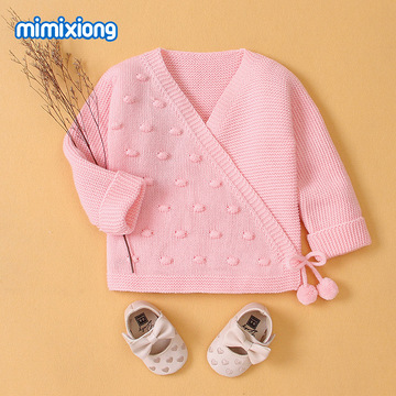 ins热卖婴儿毛衣 新生儿和尚服 秋冬新款针织衫