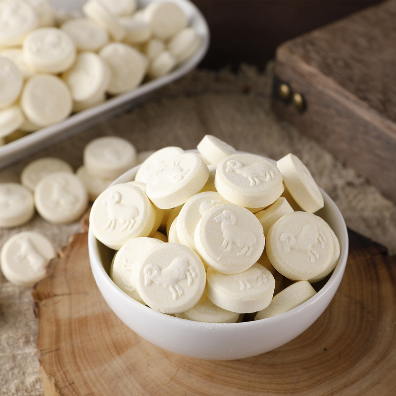 内蒙古草原奶贝 地摊热销奶片 干吃奶片牛奶贝羊奶贝散装