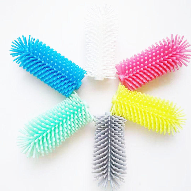 厂家货源婴儿奶瓶刷硅胶奶瓶刷奶嘴刷硅胶刷头现货量大可优