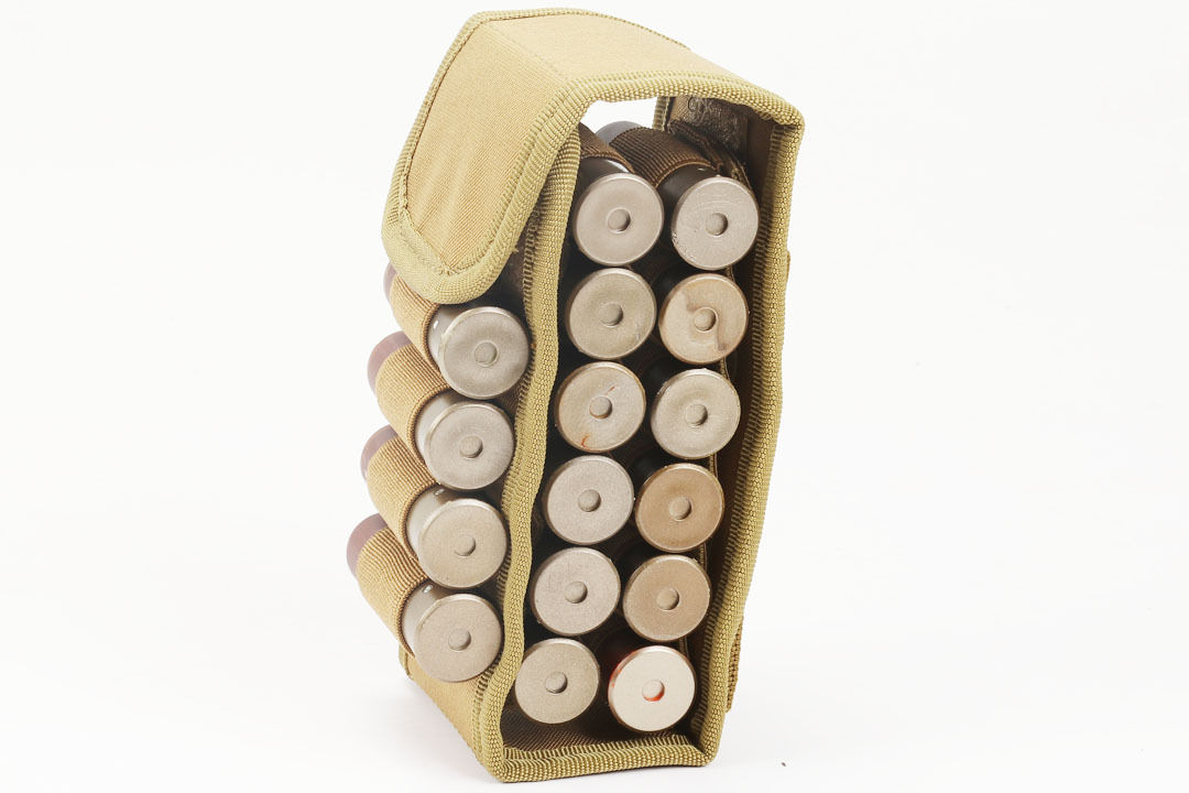 新款户外霰弹枪打猎16孔12ga弹药包molle腰挂战术散弹子弹袋