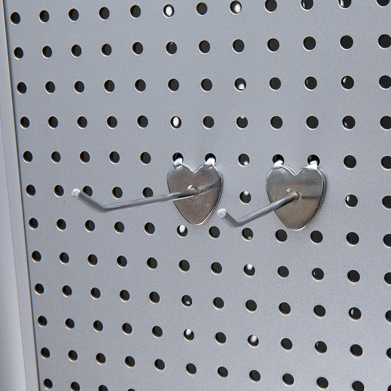 爆款洞洞板钩孔铁板挂钩心型双角饰品货架挂钩上墙钩 厂家批发