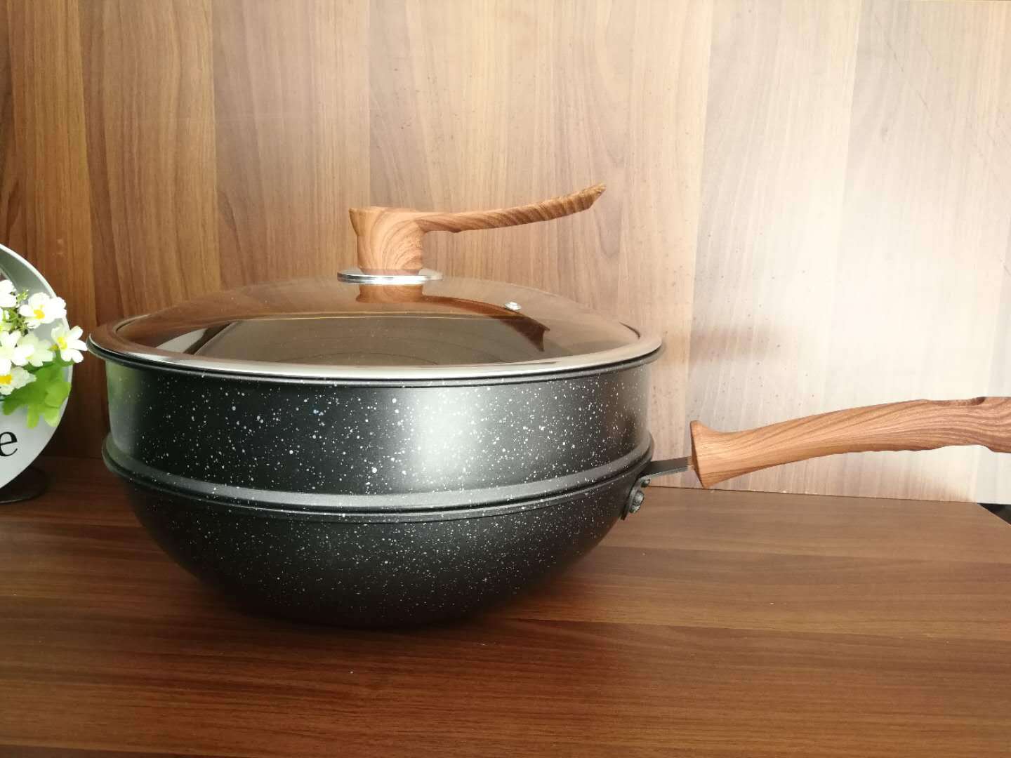 家用32寸麦饭石蒸笼34寸不锈钢不粘屉子蒸笼蒸格蒸架笼屉可零售