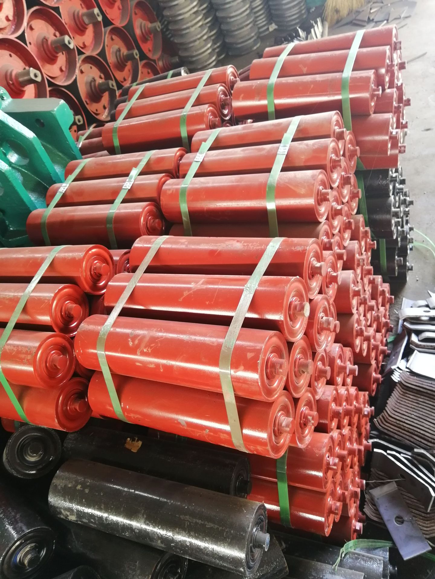 厂家直销 矿用皮带机托辊批发价格 皮带机配件 托辊 三联辊 现货