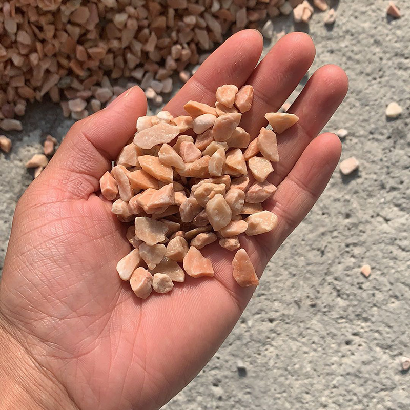 产地直销多种颜色天然水磨石 多种规格铺地碎石室外胶粘石水洗石