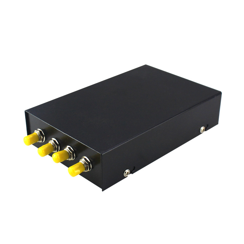 永杭光电 光纤终端盒4口st光缆熔纤光端盒4芯满配 含st尾纤耦合器