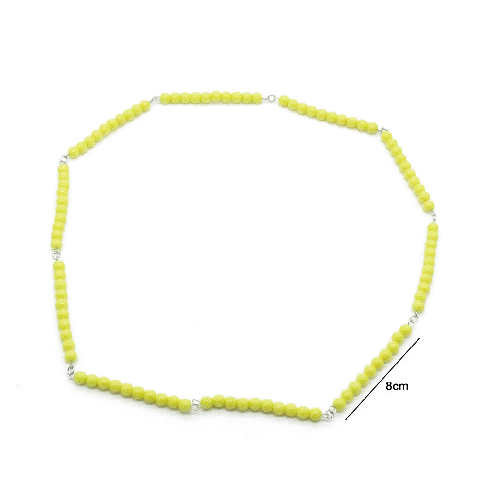 蒙台梭利教具数学教具学前儿童早教玩具幼儿早教蒙氏100串珠链