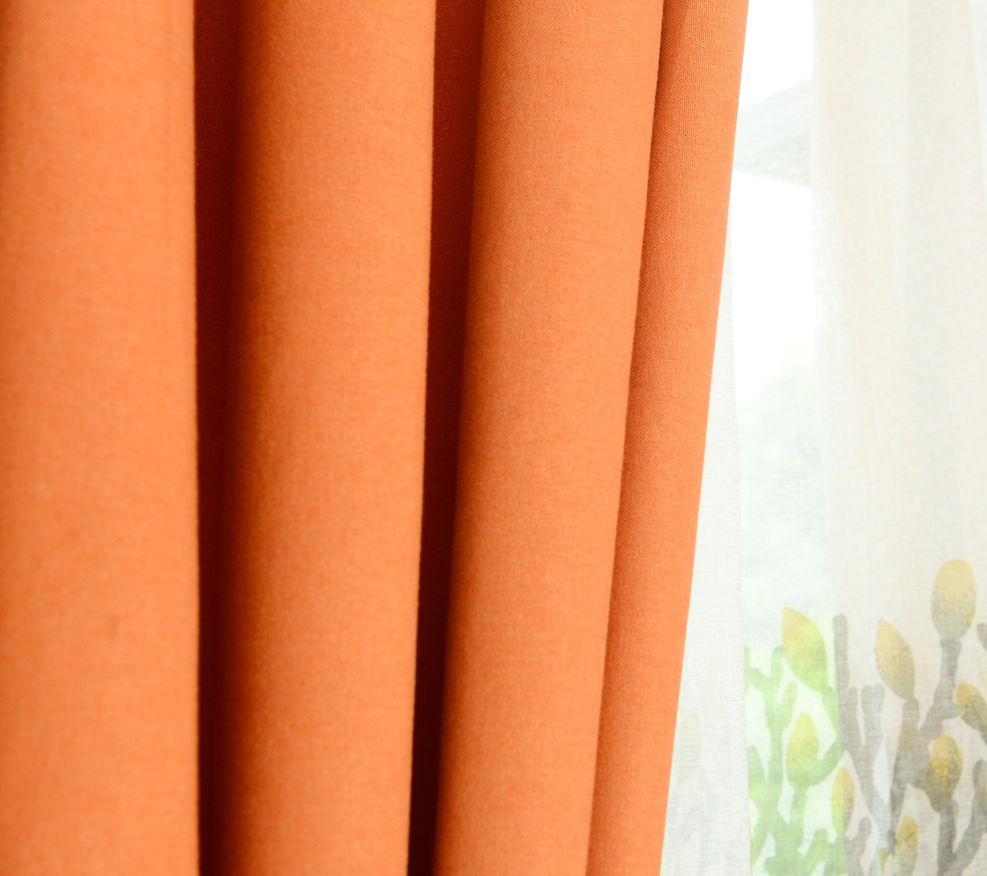 彩棉麻磨毛麻纯色素色棉麻窗帘布 家装工程遮光窗帘面料批发零剪