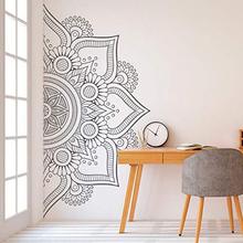 创意半圆花纹曼陀罗图案 精雕艺术家居装饰墙贴