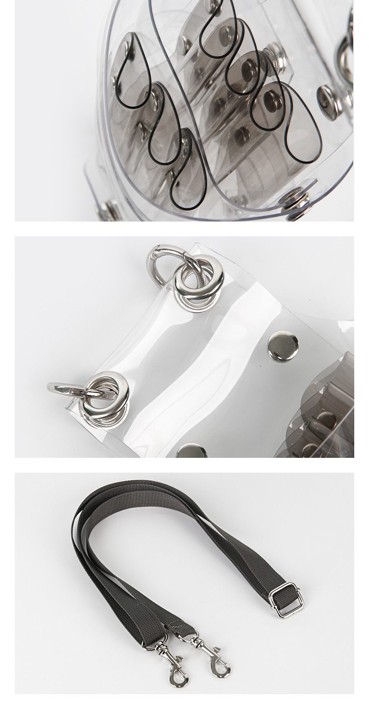 速卖通美发工具透明剪刀包peekaboo网红发型师斜挎挂腰包抖音同款