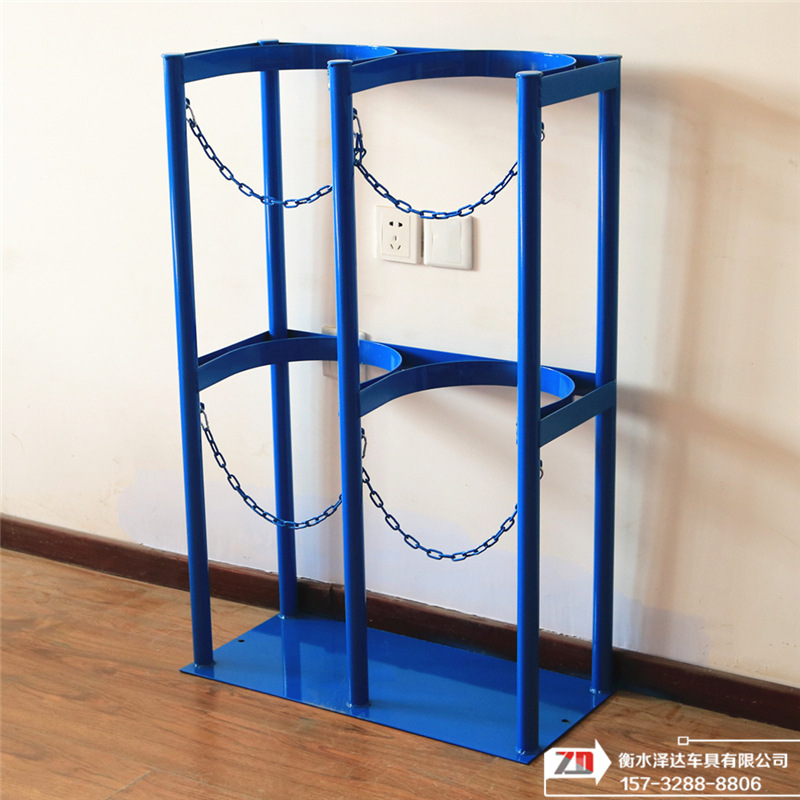 氧气乙炔瓶固定架单瓶双瓶三瓶钢瓶放置架落地支架气瓶防倾倒装置