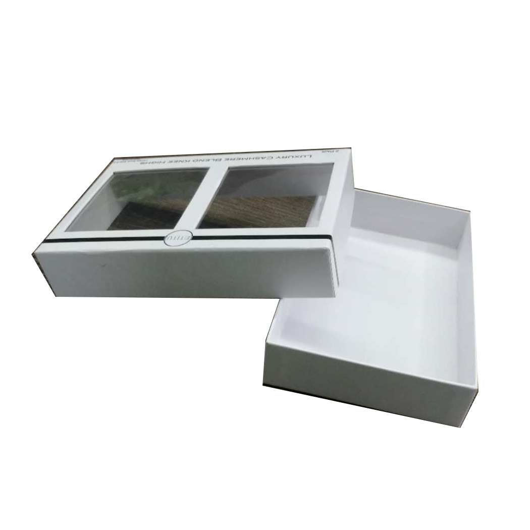 工厂直销 pvc开天窗纸盒 围巾毛巾包装盒 收纳透明盒 礼品包装盒