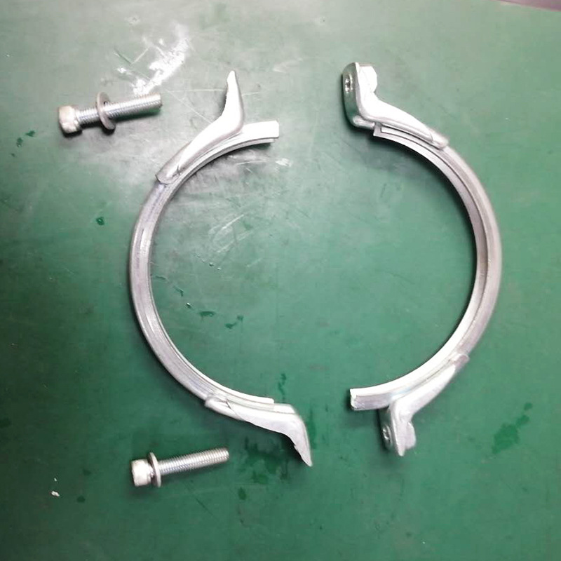 德标卡箍快装抱箍通风管道抱箍 v形卡箍管道抱箍卡箍风管抱箍桶箍