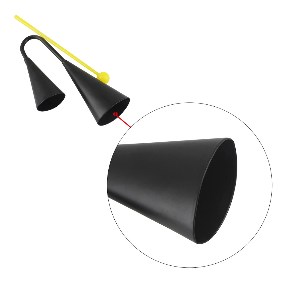 j62 双耳牛铃 金属双响 打击乐器 儿童早教牛铃 奥尔夫乐器