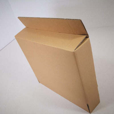 厂家定制扁平纸箱快递五层特硬加厚瓦楞纸箱 双搭盖牛皮纸箱批发