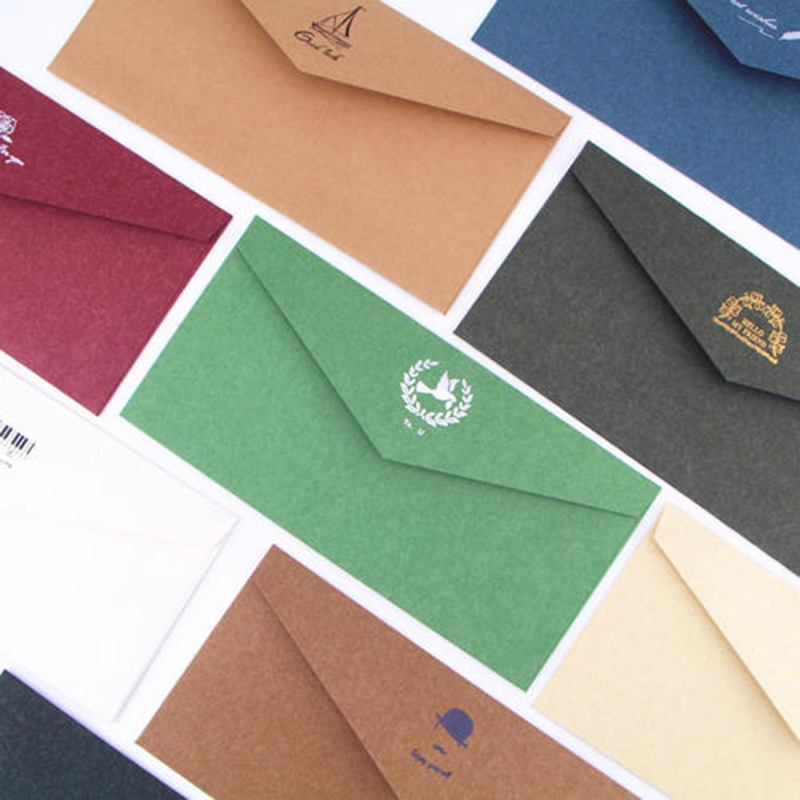 复古典雅烫金西式信封 商务邀请函信封定做 婚庆请帖信封定制
