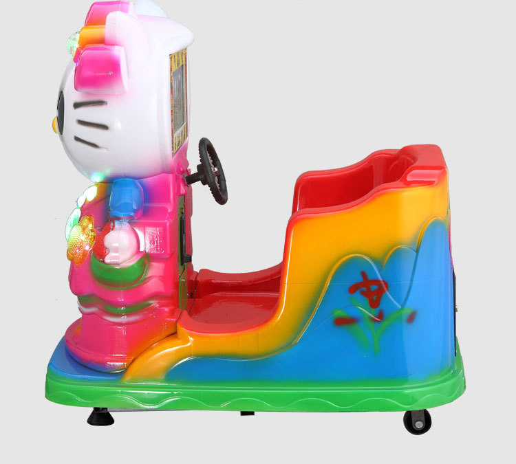 儿童电动摇摇车新款2019投币音乐画屏摇摇乐kt猫小孩摇马摇摆机