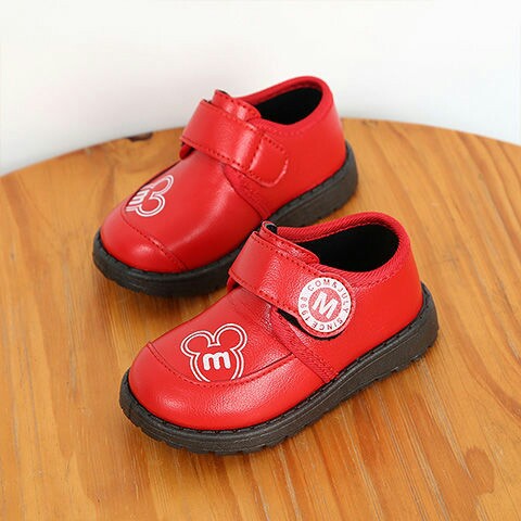 大笨熊女童鞋2019单鞋春秋防滑男童皮鞋女童短靴软底舒适好宝