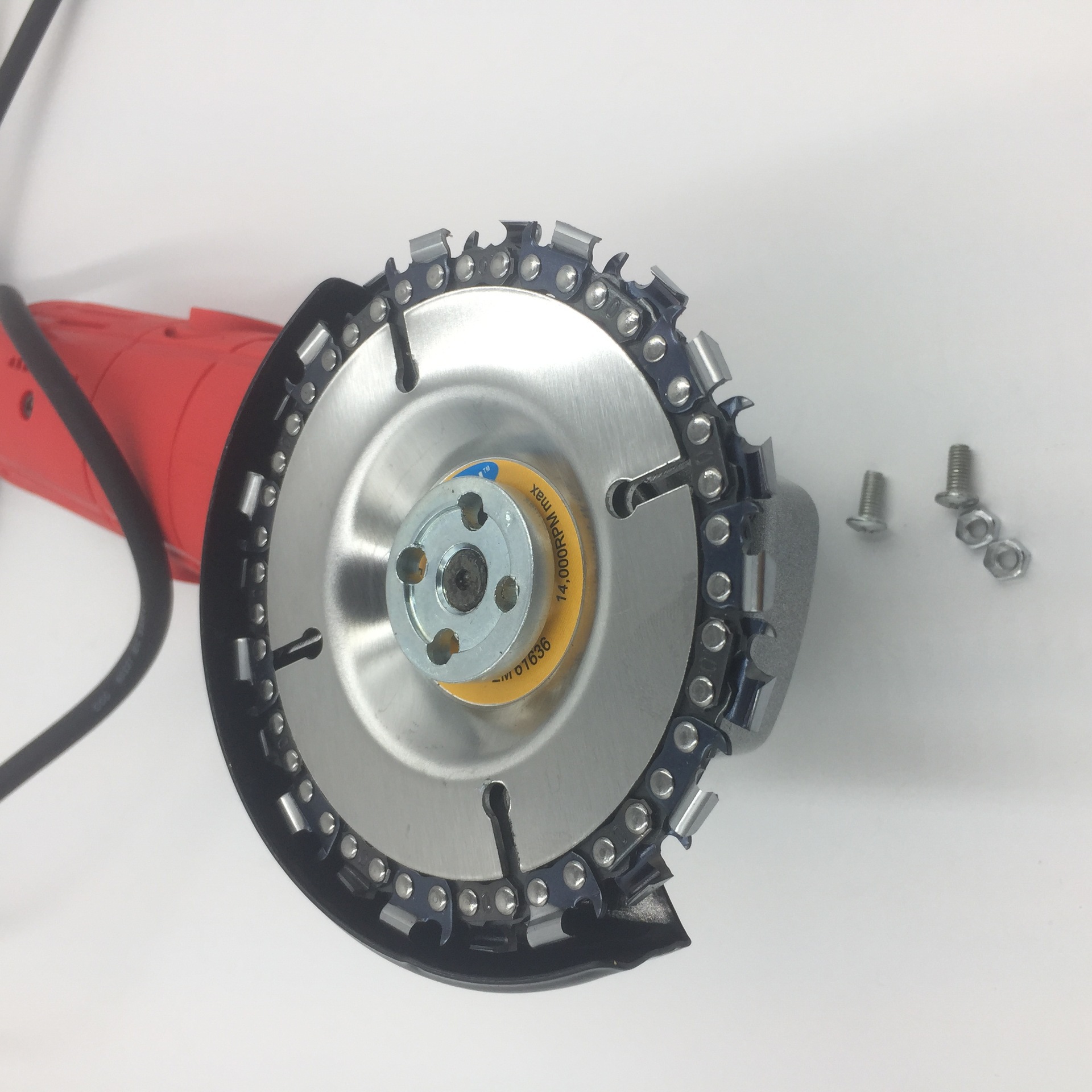 跨境4英寸22齿角磨机用螺丝固定链条盘木工油锯切割片开槽锯齿片